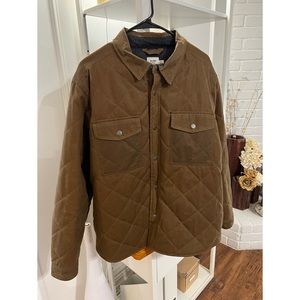 Flint and Tinder — Quilted Waxed Shirt Jacket — Large